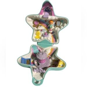 Vintage 1992 Polly Pocket Fairy Wishing World Compact + Midge Doll